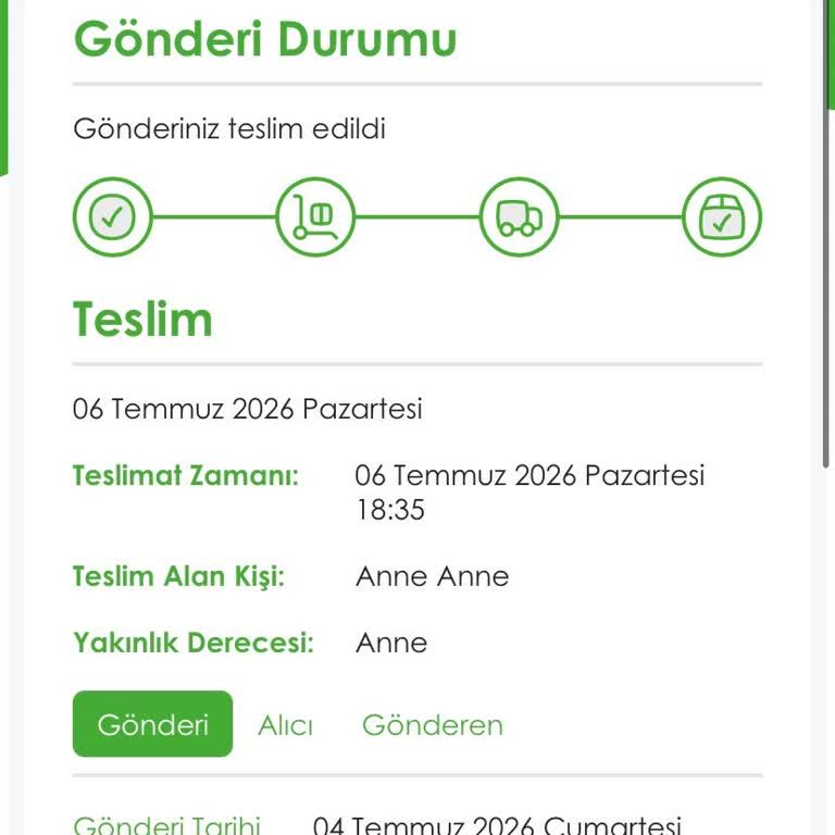 Kolay Gelsin Annem Evde Yok Ama 'Anne' Kişisine Teslim Etmiş