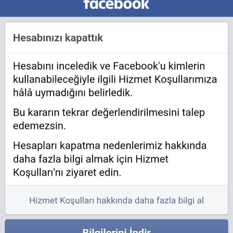 Kalıcı Hesap Kapatılması Ve İtiraz Hakkının Reddedilmesi