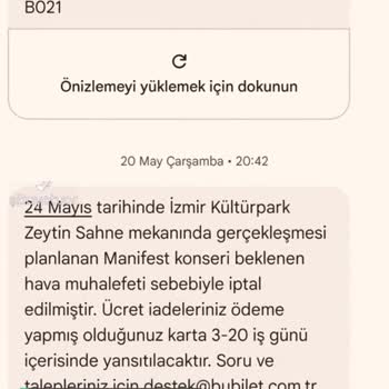 Bubilet İptal Olan Konserin Ücret İadesi Kaç Ay Geçti Hala Yapılmamış!