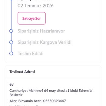 Satıcı Yanıt Vermiyor Ve Sipariş Kargoya Çıkmadı