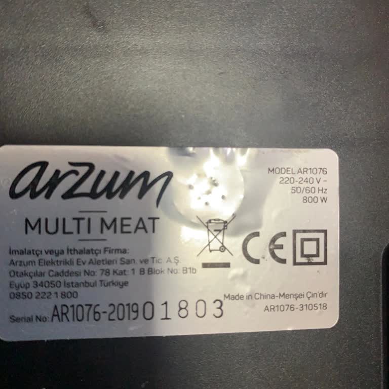 Arzum Multi Meat Ar-1076 Dip Plastik Tutucu Parçası Bulunamıyor Kullanılamaz
