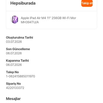 Ayıplı İpad Air Geri Gönderildi, Değerlendiriliyor Durumu Güncellenmedi