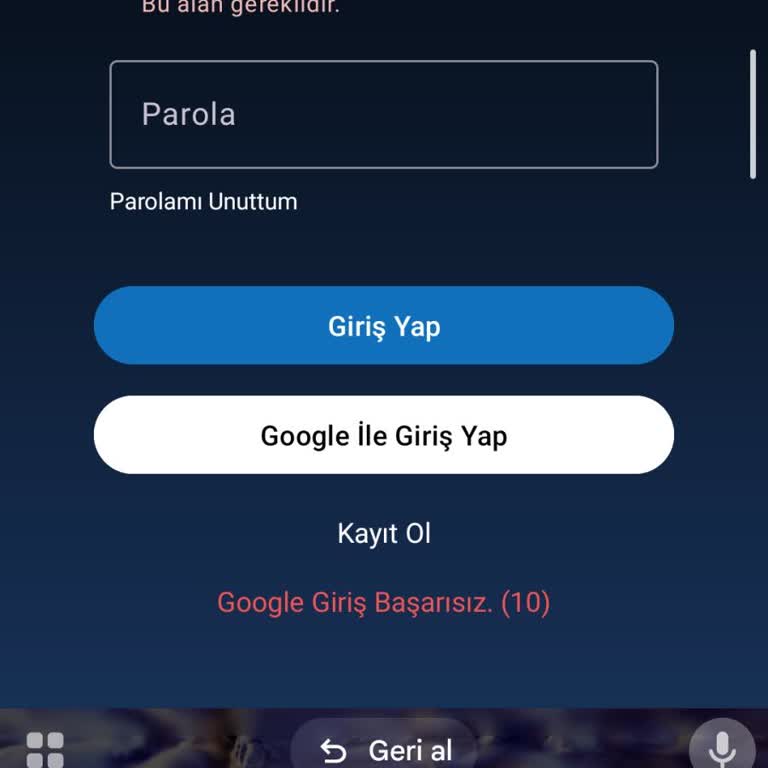 Animecix Mobil Uygulamada Google Girişi Sorunu