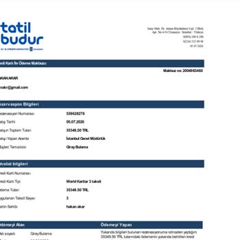 İptal Güvencesi Olmasına Rağmen Rezervasyon İptal Edilemedi