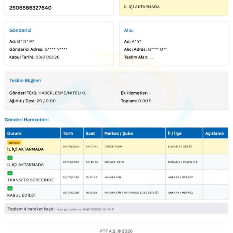 PTT Kargo Gecikmesi Ve İletişimsizlik Nedeniyle Ehliyet Teslimatı Acil