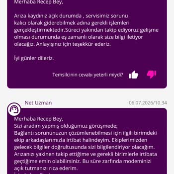TurkNet İnterneti 7 Gün Kesik, Teknik Destek Ve İade Talebi