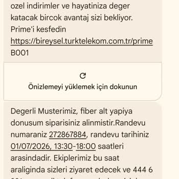 Fiber Kurulum Randevum Sürekli Erteleniyor Ve Bilgi Verilmiyor