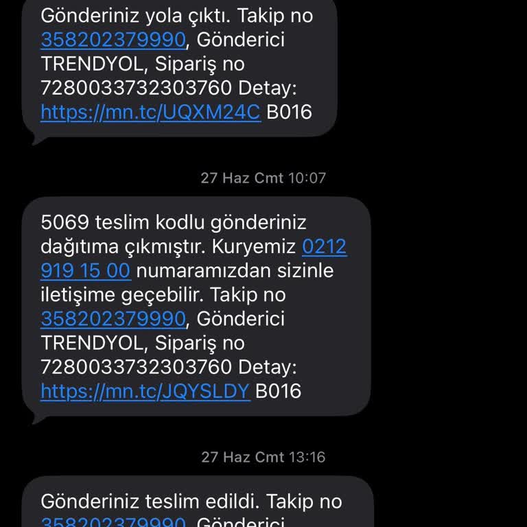 Teslim Edildi Olarak İşaretlenen Ürünler Elime Ulaşmadı