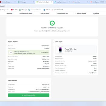 EasyCep Telefon Satışı İçin 44 Bin TL Ücretini Ödemiyor