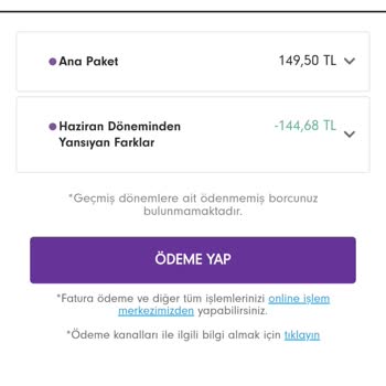 Peşin Ödenen Üyelik İptalinde Haksız 6,51 TL Fatura