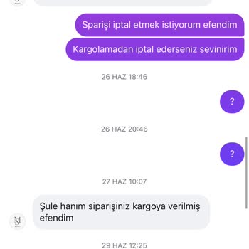 İki Bin TL'lik Siparişim 12 Gün Geçmesine Rağmen Kargoya Verilmedi Ve İade Reddedildi