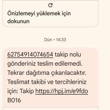 Kuryenin Kapıya Bırakması Ve İade Sürecinin Başlatılması Şikayeti