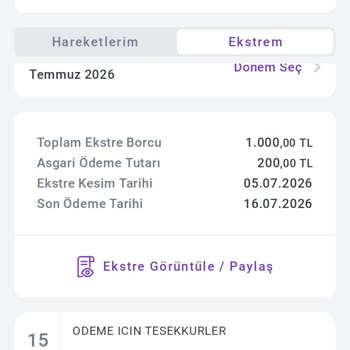 Kısa Kullanım Süresine Orantısız Yıllık Kart Ücreti İadesi Talebi