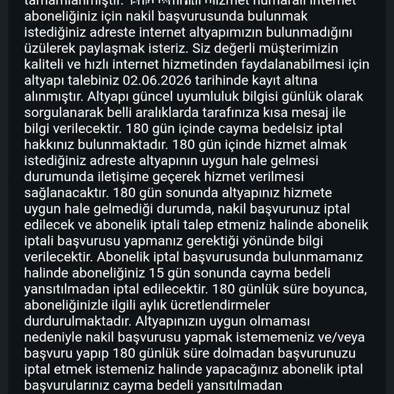 Bina İnternet Altyapısı Olmadan Hizmet Alamama Ve Acil Takvim Talebi