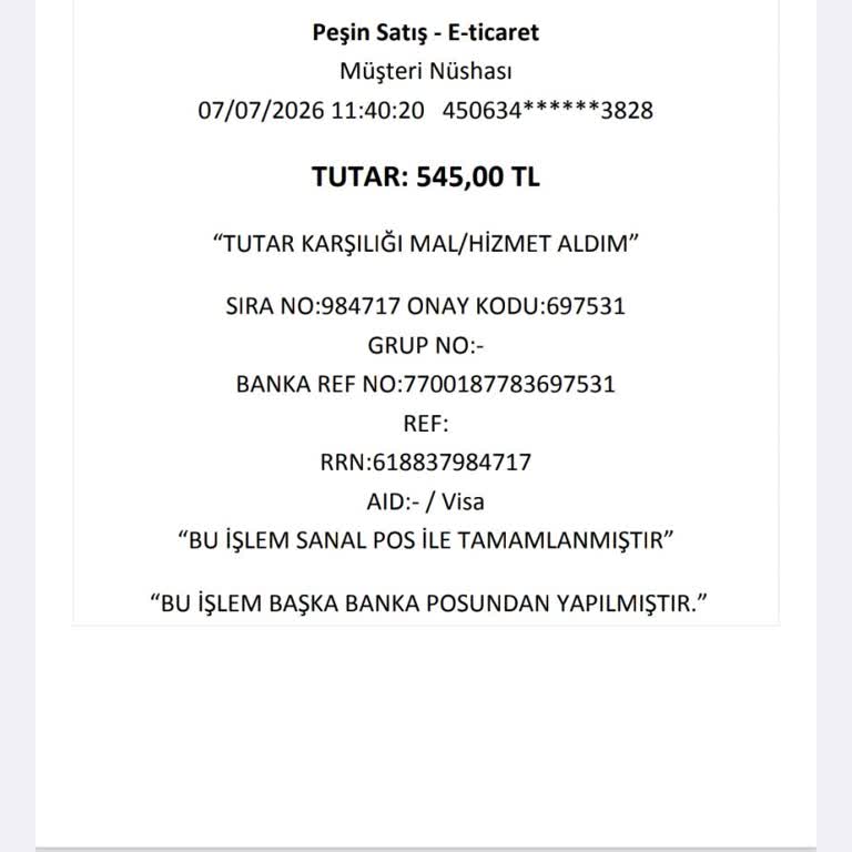 Tüvtürk Ücret Ödendi, Randevu Alınmadı Ve İade Talep Ediyorum