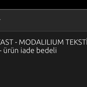 Modalilium'dan Eksik 1.542,92 TL İade İçin Acil Açıklama Talebi
