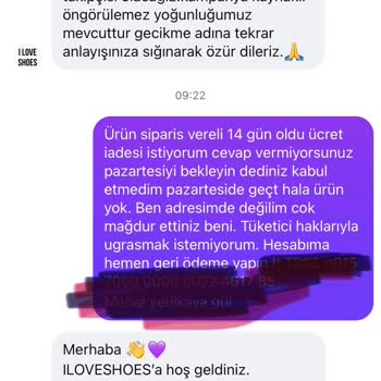 14 İş Günü Sonra Ücret İadesi Yapılmayan Sipariş