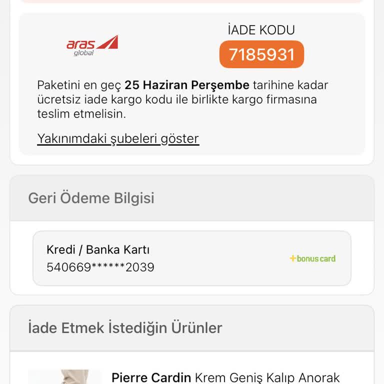 Aras Kargo İade Kargosunun Sisteme İşlenmemesi Ve Şube Cevapsızlığı