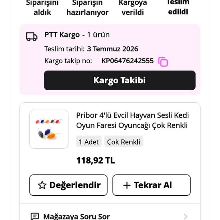 Sistemde Teslim Edildi Olarak İşaretlenen Kargo Evime Ulaşmadı
