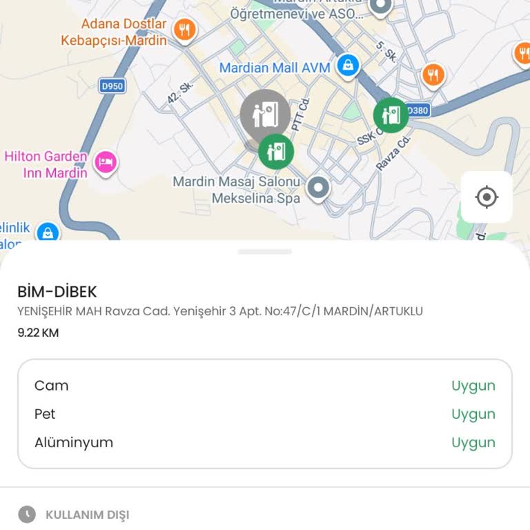 Doa Depozito Makinesi Arızalı Ve Uzak Konumda