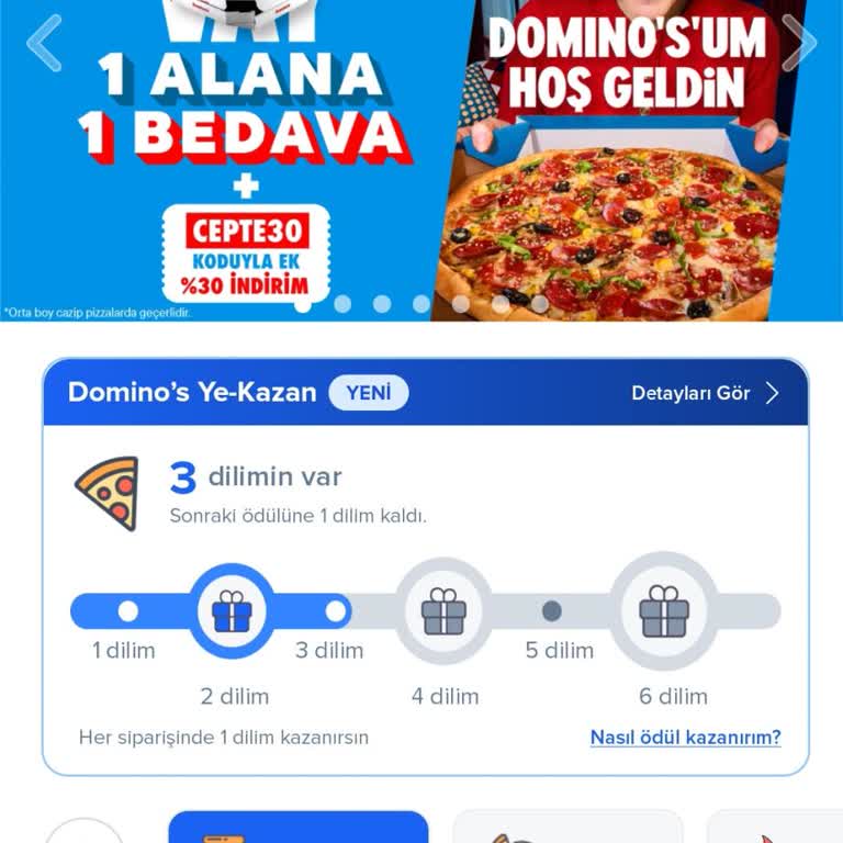 Domino's Pizza Uygulama Kampanya Görseli Yanıltıcı, İndirimler Birlikte Kullanılamıyor