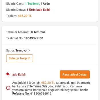 Siparişim Teslim Edilmedi Ve Göndericiye Geri İade Edildi Aynı Fiyattan Yeniden Gönderim Talebi