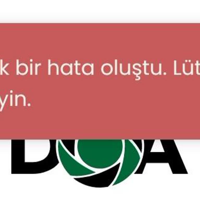 Doa Doğrulama Hatası!