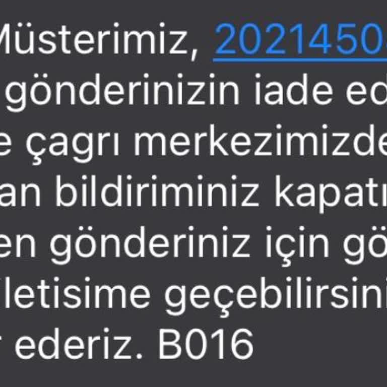 Adresim Yok Denildi Yetkisiz İade İşlemi Başlatıldı İletişimsizlik Kargo Mağduriyeti