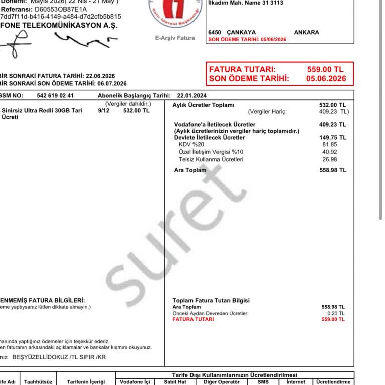 Aylık 550 TL Paket İçin Fiyat Artışı İkiye Katlandı