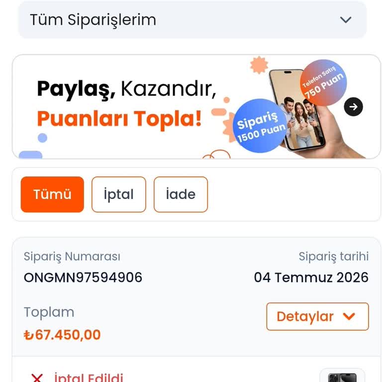 Getmobil'den Kredi Kartı İadesi Ve İndirim Puanı Sorunu