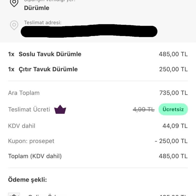 Restoran Kapalı İddiası Ve Yanlış Teslimat