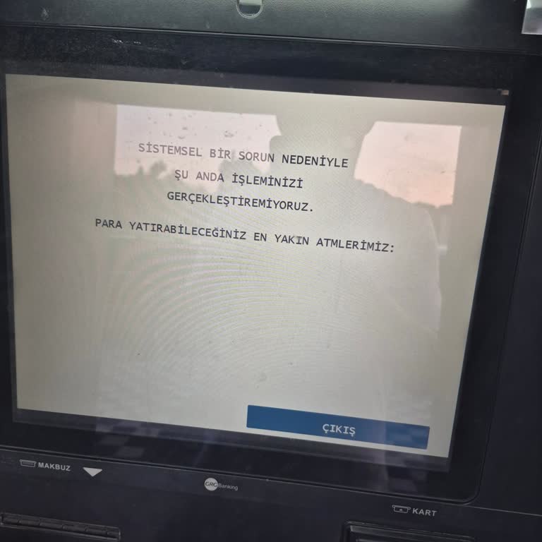 Şarköy ATM'sinin Tekrarlayan Arızaları Müşteriyi Mağdur Ediyor