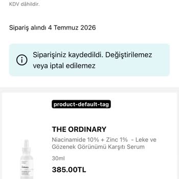 Sephora 2 Saatte Teslim Sözü İhlali Ve Yanıtsızlık