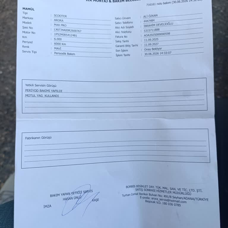 Ön Takım Sesinde Tekrarlayan Arıza Ve Garanti Reddi