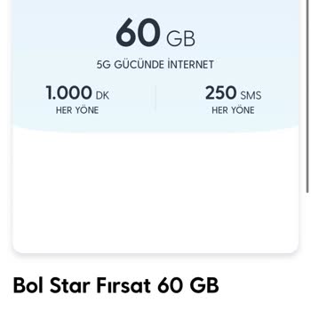 Aynı 60 GB Paketi İçin Farklı Fiyat Teklifi Aldım