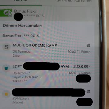Garanti BBVA Flexi Kredi Kartı Bonus Kampanyasında Bonusun Yansıtılmaması