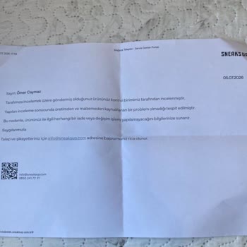 Bir Kullanımda Şortta Belirgin Tüylenme Ve Deformasyon İnceleme Reddine Karşı Şikayet