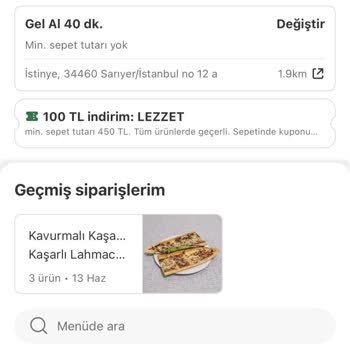 Sipariş İptali Ve Düşük Kaliteli Yemek Şikayeti