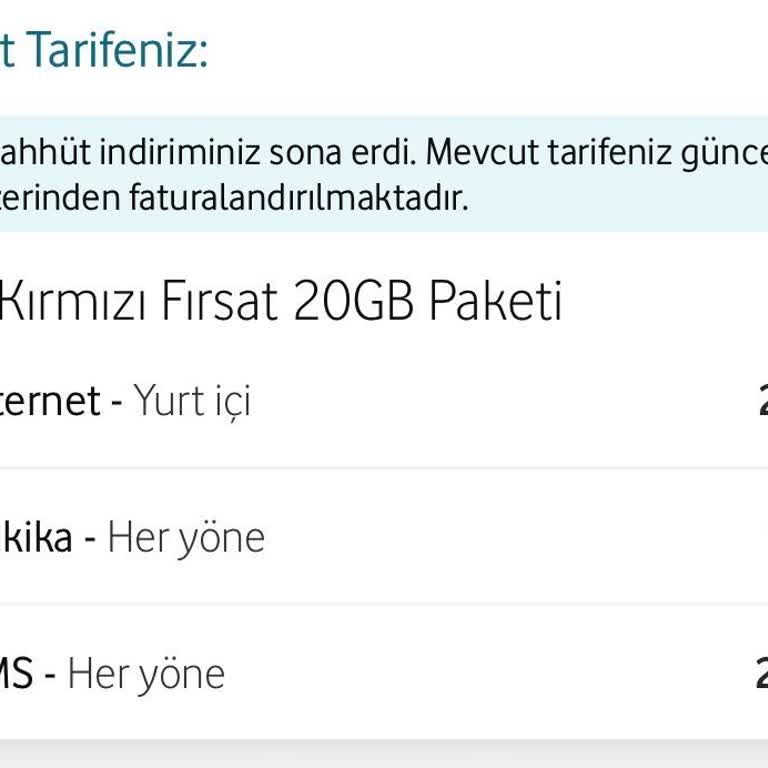 Taahhüt Sürem Bittiğinde Vodafone Beni Bir Ay Daha Yüksek Faturaya Zorladı