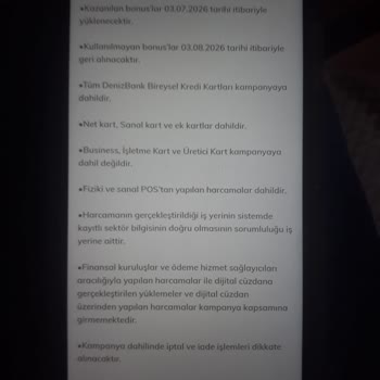 Kampanya Metninde Üye İş Yeri Kısıtlaması Olmadığına Rağmen Bonus Yüklenmedi