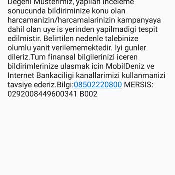 Kampanya Metninde Üye İş Yeri Kısıtlaması Olmadığına Rağmen Bonus Yüklenmedi
