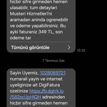 Taahhüt Edilen 590 TL Aylık Ücretin Üzerine 3.115 TL Faturası Ve Cevapsız Müşteri Hizmetleri