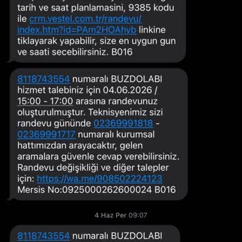 Vestel Buzdolabında Çelişkili Servis Teşhisleri Ve Ürün Değişimi Talebi