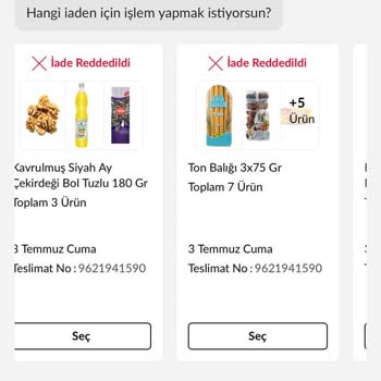 Teslim Edildi Gösterilen 14 Ürün Elime Ulaşmadı Ve İade Süreci İptal Ediliyor