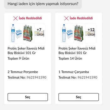 Teslim Edildi Gösterilen 14 Ürün Elime Ulaşmadı Ve İade Süreci İptal Ediliyor