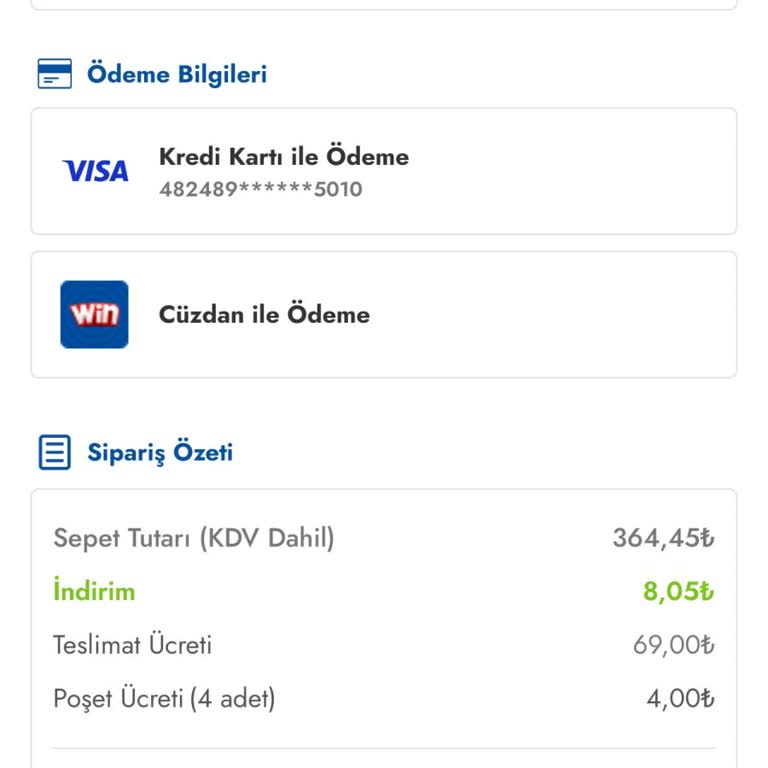 İptal Edilen Siparişin Eksik İadesi İçin Açıklama Ve Tam İade Talebi