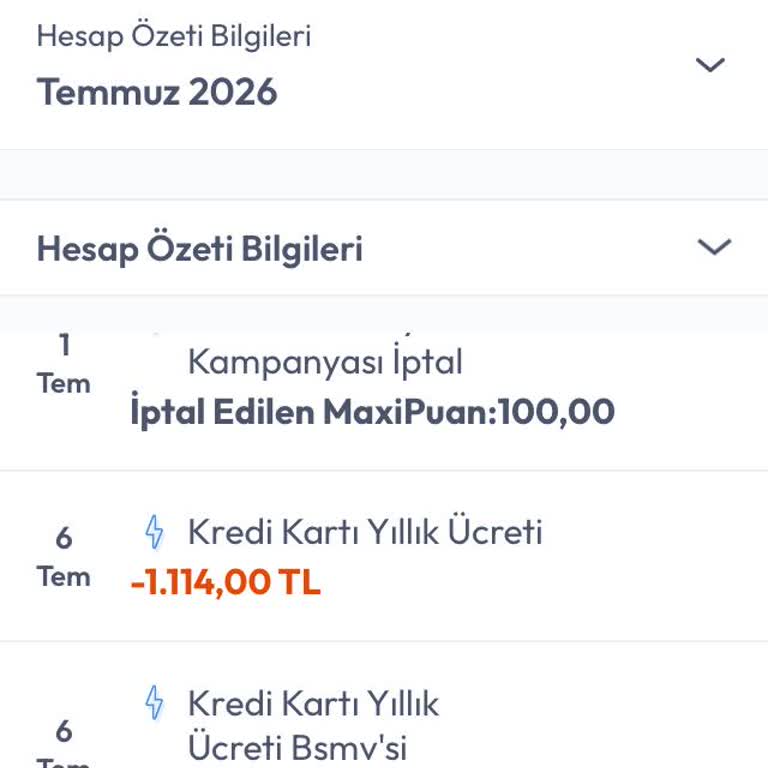 Aidatsız Kartıma Yıllık Ücret Kesildi, İade Talebim Reddedildi