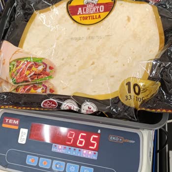 Tortilla Lavaş Üzerindeki 1 kg İbaresine Rağmen Yetersiz Gramaj
