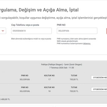 Bozuk Tekerlekli Otobüste Güvenlik Riski Ve İletişimsizlik Nedeniyle Ücret İadesi Talebi