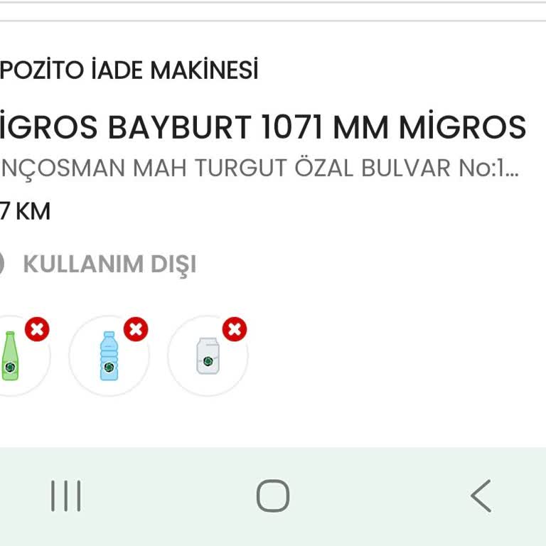 Depozito İade Makinesi Çalışmıyor, Acilen Düzeltilmeli